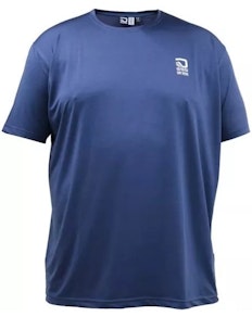 D555 Wembley Dry Wear Polyester-Stretch-T-Shirt Marineblau
